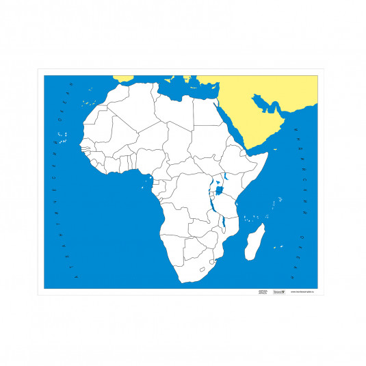 6.07.0 Контурная карта Африки (без названий)